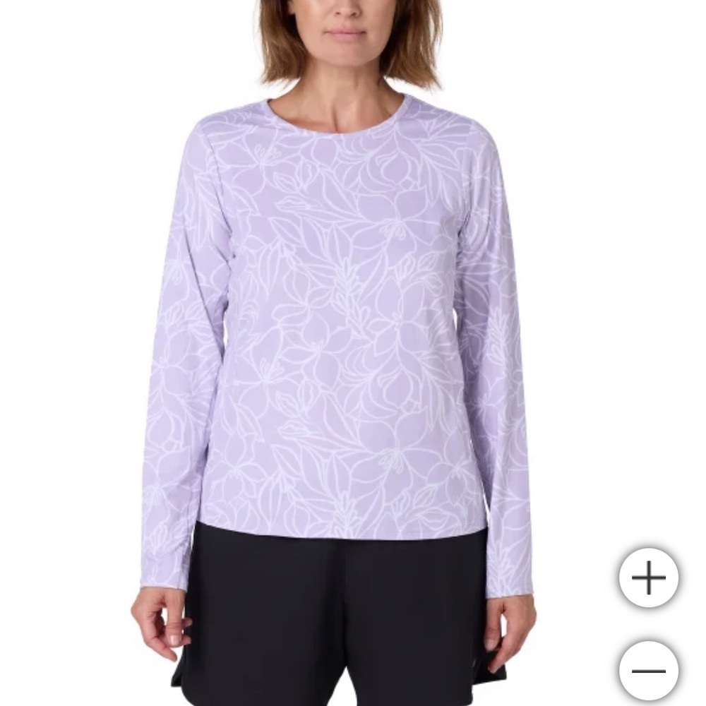 NWT Hang‎ Ten Women's Sun Tee print UPF 50+ quick dry hiking fishing